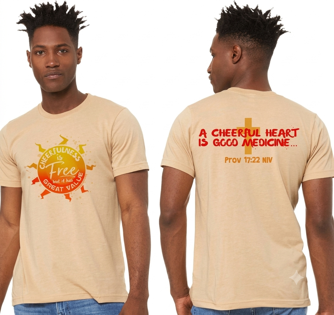 CHEERFULNESS TEE - Prov 17:22 NIV